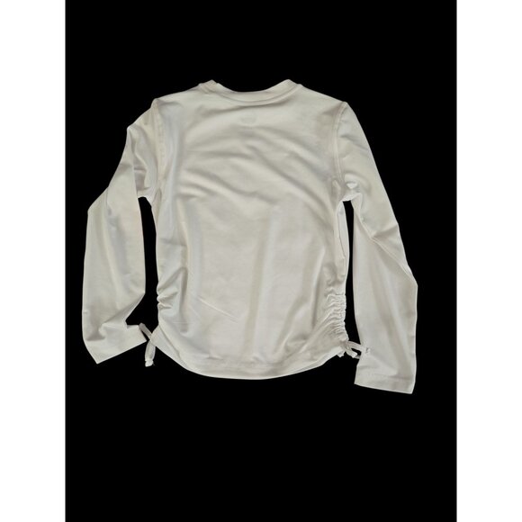 NWT Girls Long Sleeve Rash Guard Swim Top Size M 7-8 w/ Side Tie - UPF 50+ - Picture 3 of 3